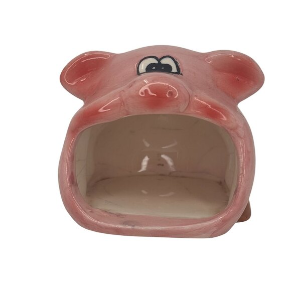 None Other - Vintage 1950's Pink Piggy Pig Kitchen Sponge Holder 3" Retro Whimsical